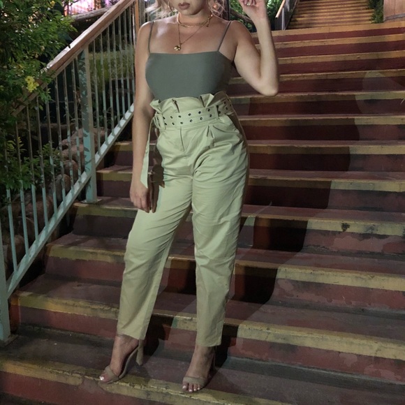 Nude Patent Chunky Heels - Picture 3 of 3